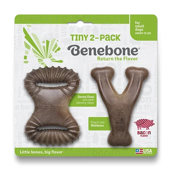 Benebone Tiny 2-Pack - Bacon Flavour