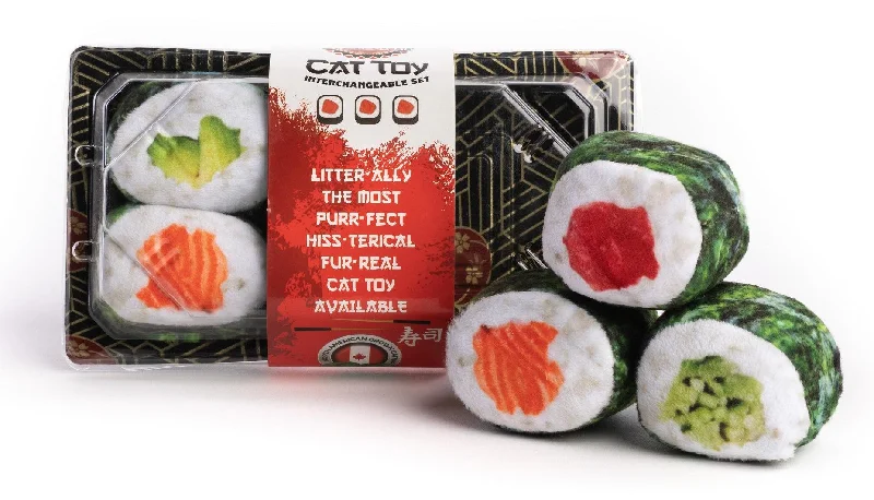 Sushi Tray with 6 Sushi Rolls from Fabcat