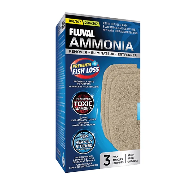 Fluval 106/107 & 206/207 Ammonia Remover - 3 Pack