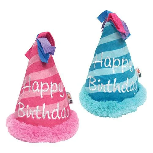 fouFIT™ Birthday Hat Crinkle Plush Toy (7")