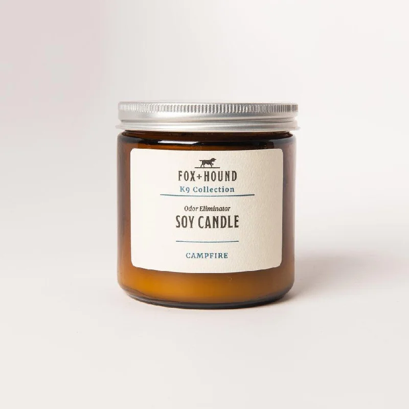 K9 Smokey Campfire Odor-Eliminator Soy Candle