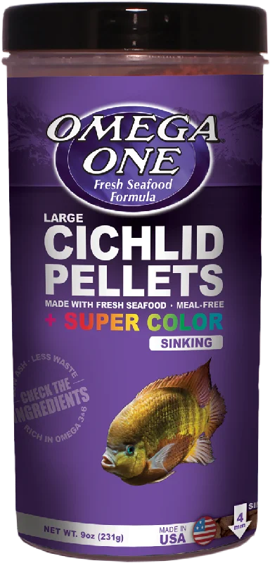 Omega One Cichlid Super Color Large Sinking Pellets 231g