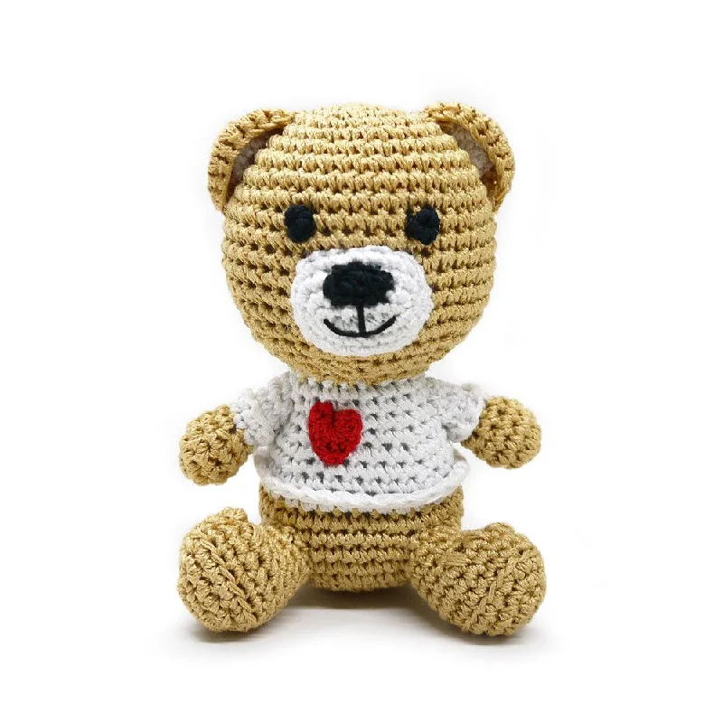 PAWer Squeaky Knit Toy - Teddy Bear