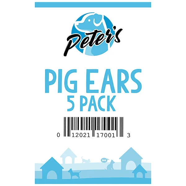 Peter's Pig Ears - 5 Pack