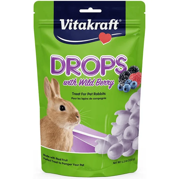 Vitakraft Drops with Wildberry for Rabbits - 150 g