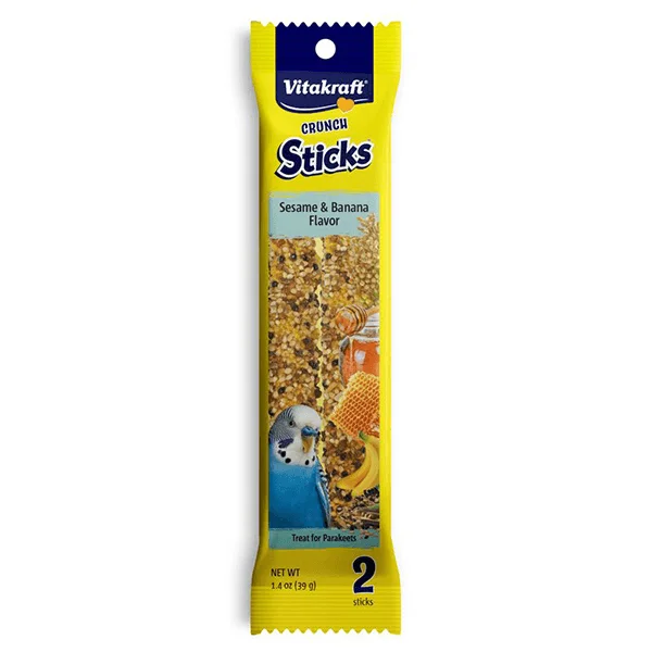 Vitakraft Sesame & Banana Sticks for Parakeets