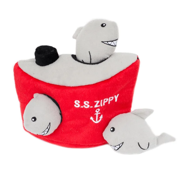 ZippyPaws Burrow - Shark 'n Ship