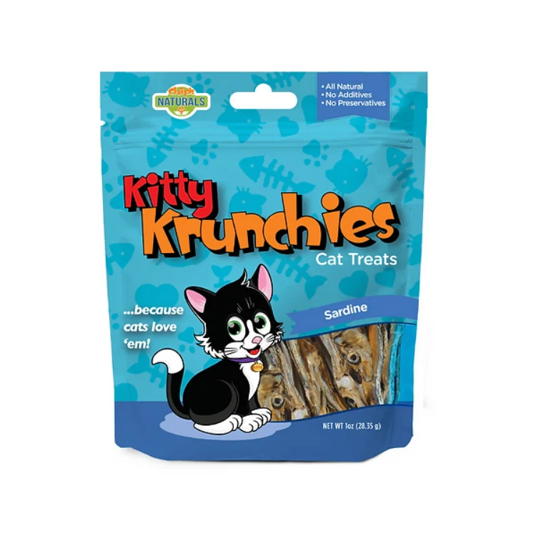 Chip's Naturals Kitty Krunchies Sardine Treats 1oz Bag