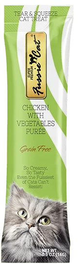 Fussie Cat Purée - Chicken with Vegetables 4pk 2oz Bag