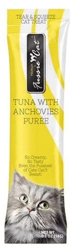 Fussie Cat Purée - Tuna with Anchovies 4pk 2oz Bag