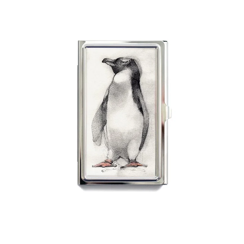 [172-CC] White Flippered Penguin Card Case