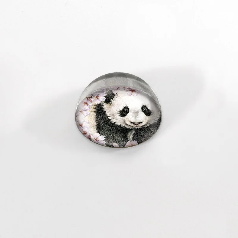 [403-MGC] Cherry Blossom Panda Cabochon Magnet