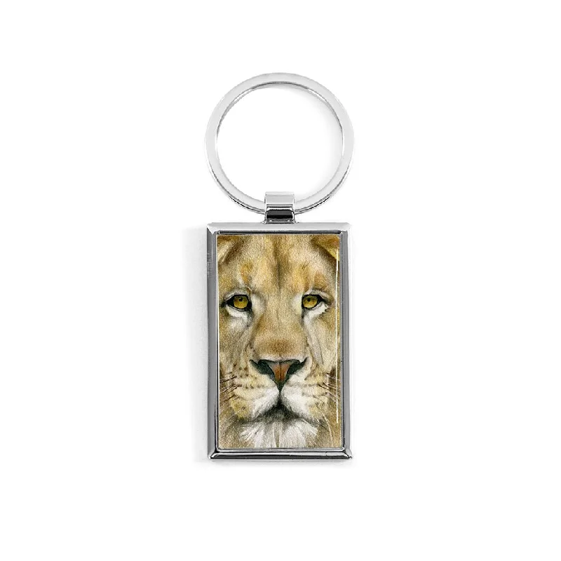 [455-KR] Lion Portrait Key Ring