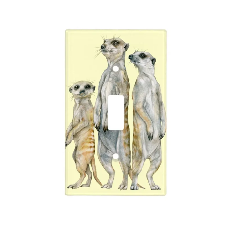 [535-SC] Meerkat Family Light Switch Cover