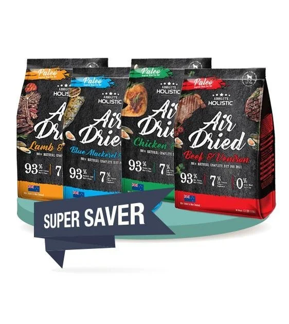 Absolute Holistic Air Dried Food 1kg (3-Pack Saver Bundle)