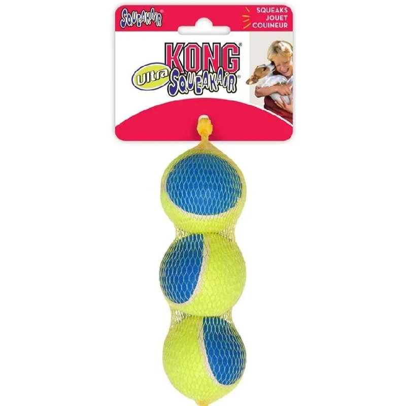 ASSISI ANIMAL SANCTUARY DONATION - KONG Ultra SqueakAir Tennis Ball Medium 3 Pack