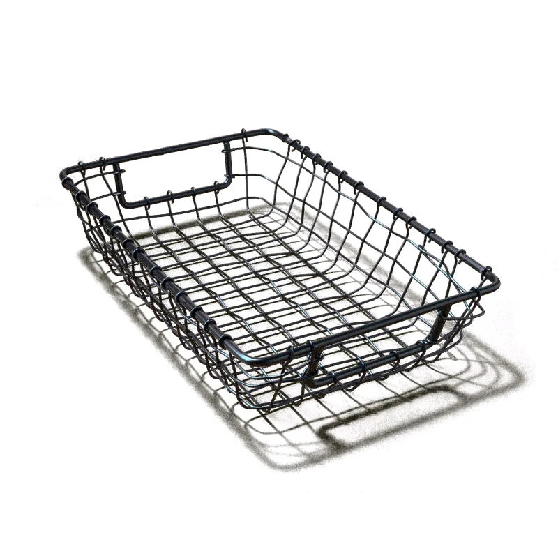 Black Rectangular Wire Basket, Small