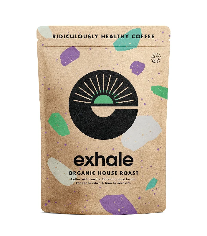 Exhale Coffee Organic House Roast - Medium Ground 450g