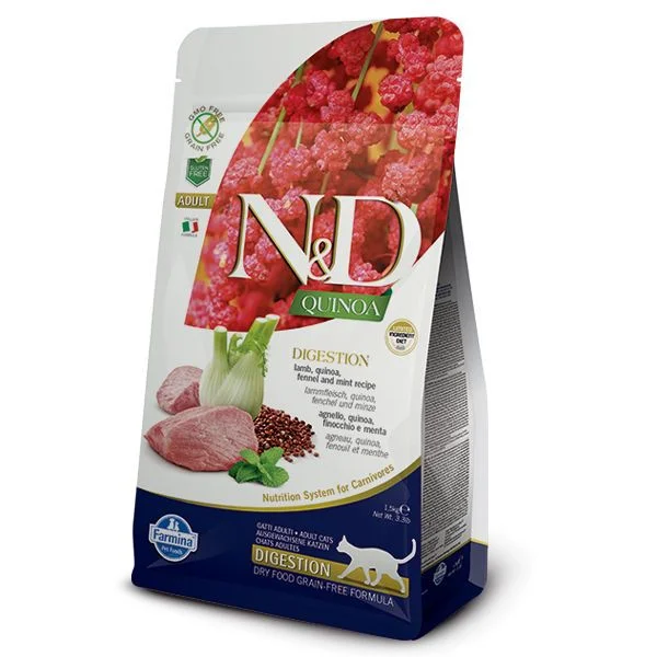 FARMINA N&D Quinoa Digestion Lamb, 1.5kg