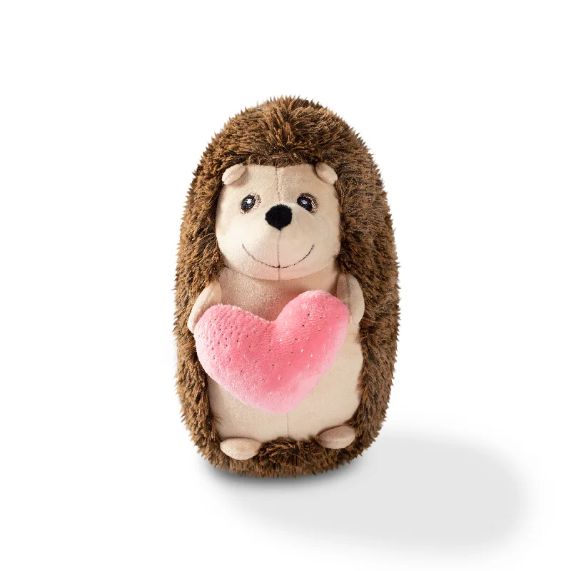 Fringe Hedgehog w/Heart Dog Toy