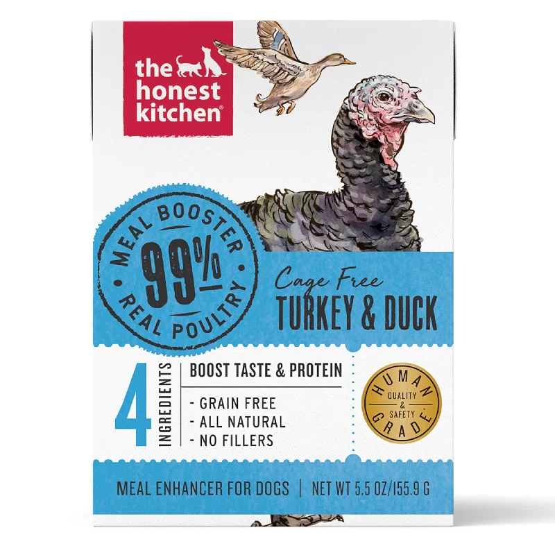 Honest Kitchen 99% Meat Booster Turkey & Duck Dog Topper