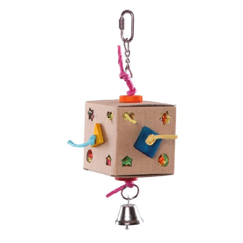 Kazoo Bird Toy Cardboard Activity Box with Bell Medium