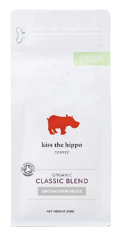 Kiss the Hippo Coffee Organic Classic Blend 250g (Ground for Filter) 250g