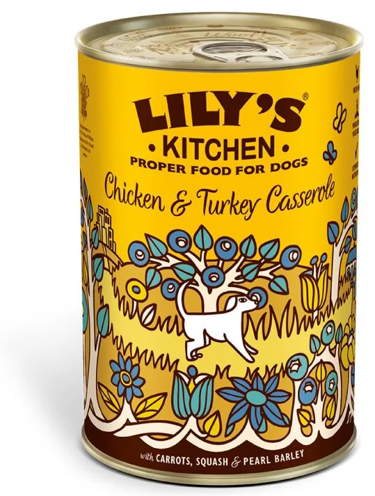 LILY'S KITCHEN Conservă pentru câini, cu Pui şi Curcan 400g