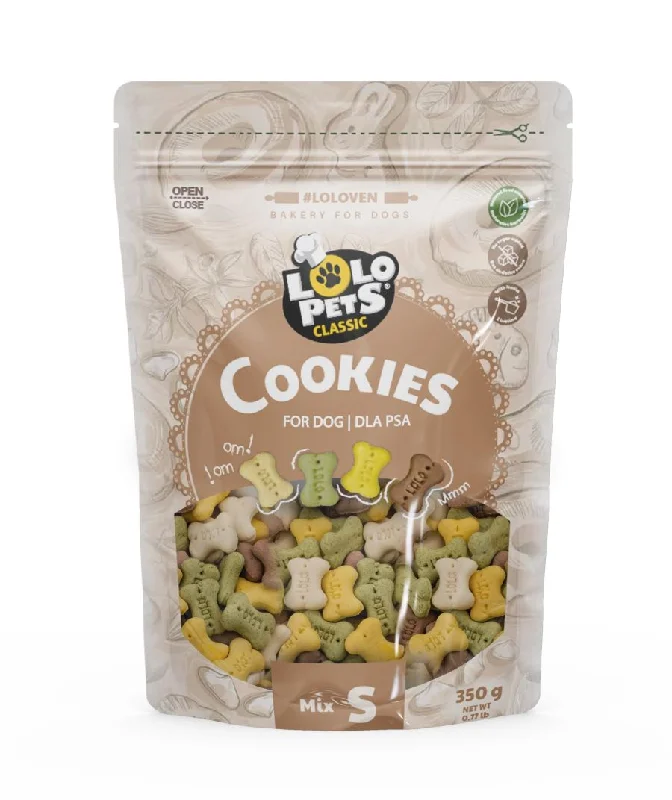 LOLO PETS CLASSIC Bones Mix, keksi za pse, S, 350g