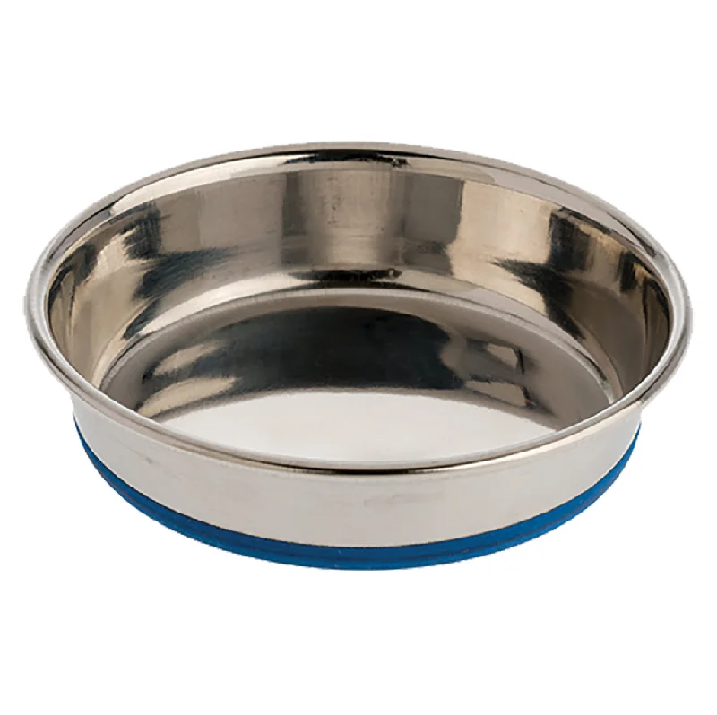 OURPETS Rubber Bonded Stainless Steel Dish, 8oz