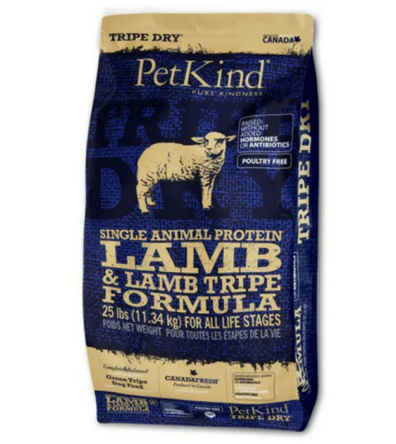 PetKind Single Animal Protein Grain Free Dry Dog Food (Lamb & Lamb Tripe)