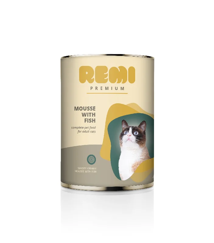 REMI PREMIUM Cat Mousse, s ribom, bez glutena, 400g