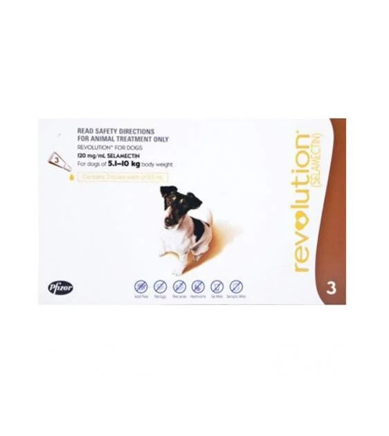 Revolution Heartworm, Flea & Tick Treatment For Small Dogs (10.1 - 20lb / 5.1kg - 10.0kg)