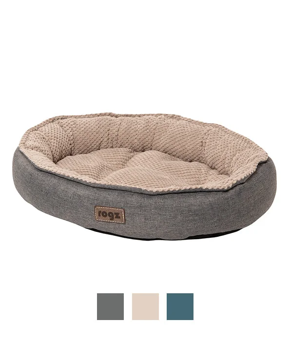 Rogz Athen Oval Bed - M-GREY