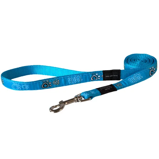 Rogz Turquoise Paw Lead HL02-CG - X-LARGE