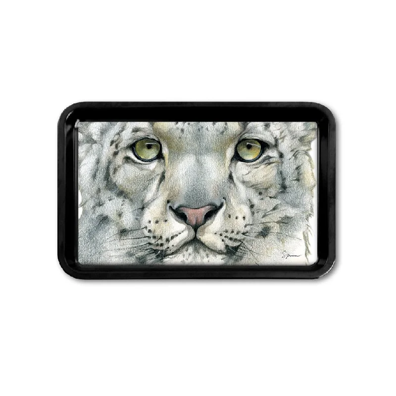 [TRYR-465] Snow Leopard Portrait Retro Tray