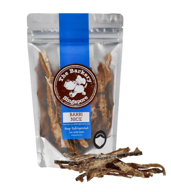 The Barkery Barri Nice Dehydrated Barramundi Fillet Dog Treats