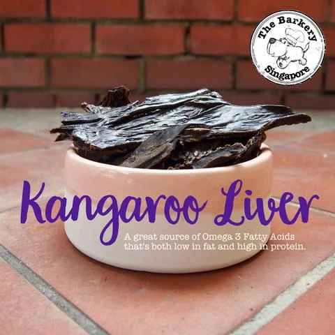 The Barkery Dehydrated Kangaroo Liver Dog Treats