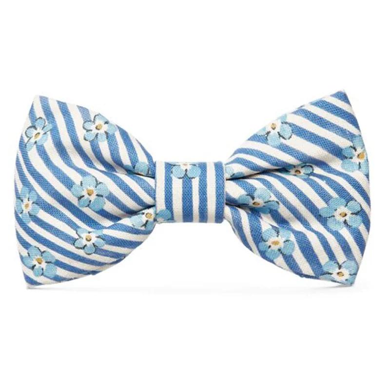 The Foggy Dog Forget Me Not Blue Dog Bowtie