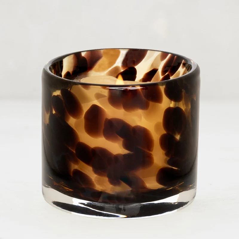 Tortoise Votive Glass Candle Holder