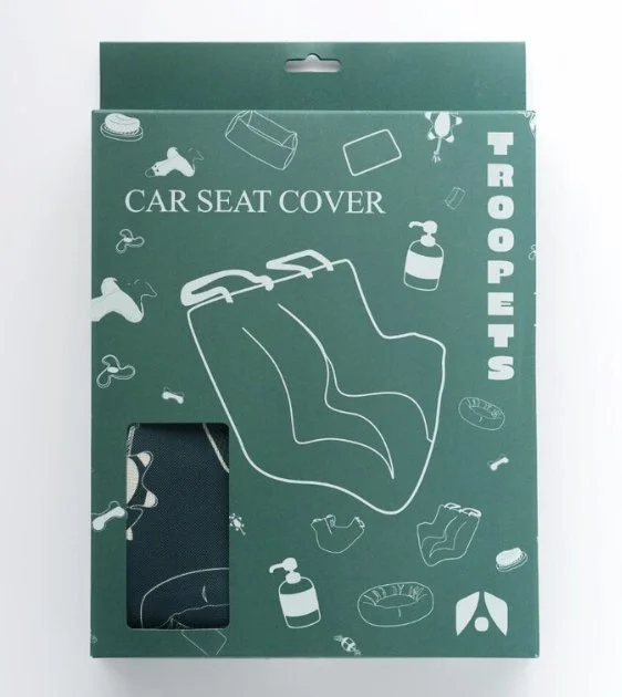 Troopets Pet Car Back Seat Cover