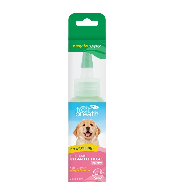 TropiClean Fresh Breath No Brushing Oral Care Clean Teeth Gel for Puppy