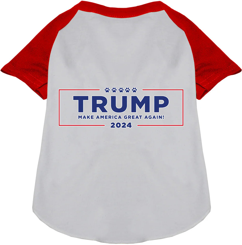 Trump Make America Great Raglan Screen Print Shirt