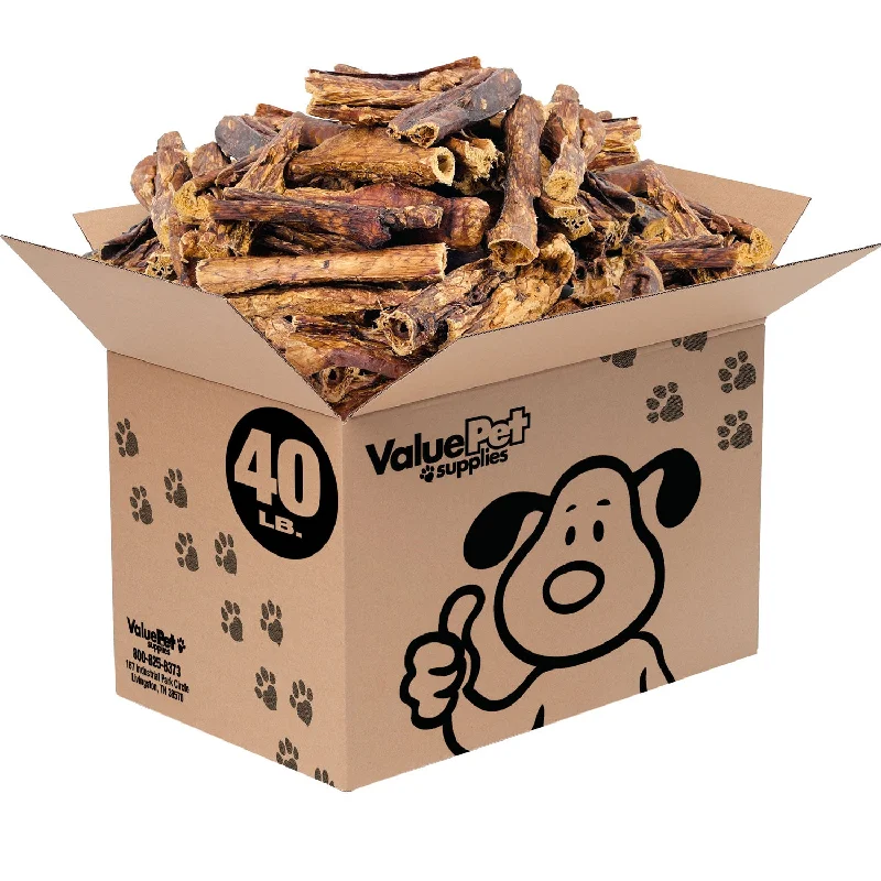 ValueBull Beef Lung Sticks, Premium 40 Pound WHOLESALE PACK