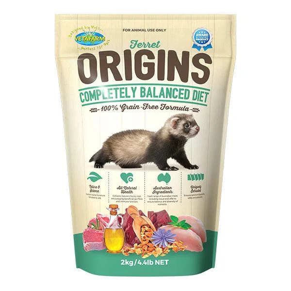 Vetafarm Ferret Origins Small Animal Food 2kg