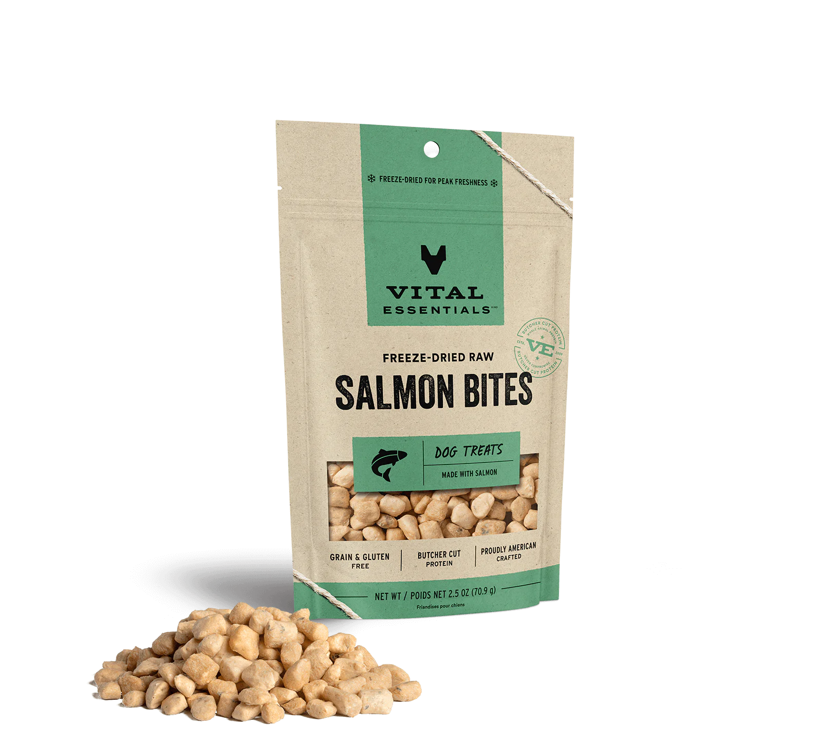 Vital Essentials Dog Treats Salmon Bites