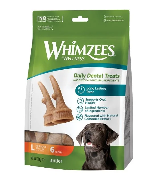 Whimzees Occupy Antler Dental Dog Chews